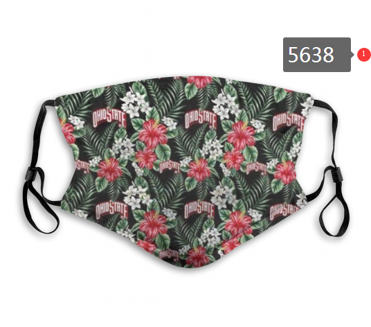 2020 NCAA Ohio State Buckeyes #2 Dust mask with filter